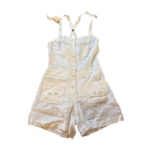 Linen overalls women sz6